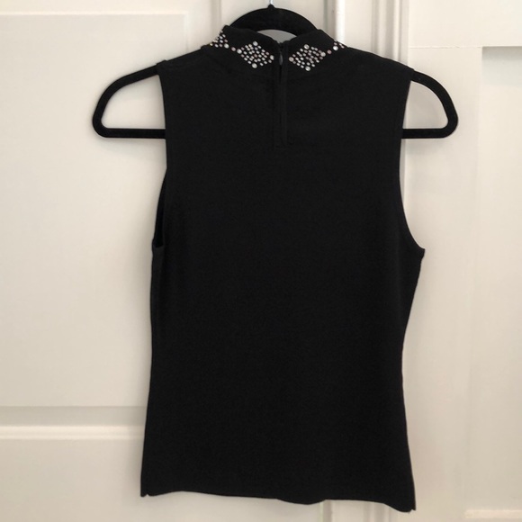 Leo Guy Black Sleeveless Top M/L - Picture 4 of 7